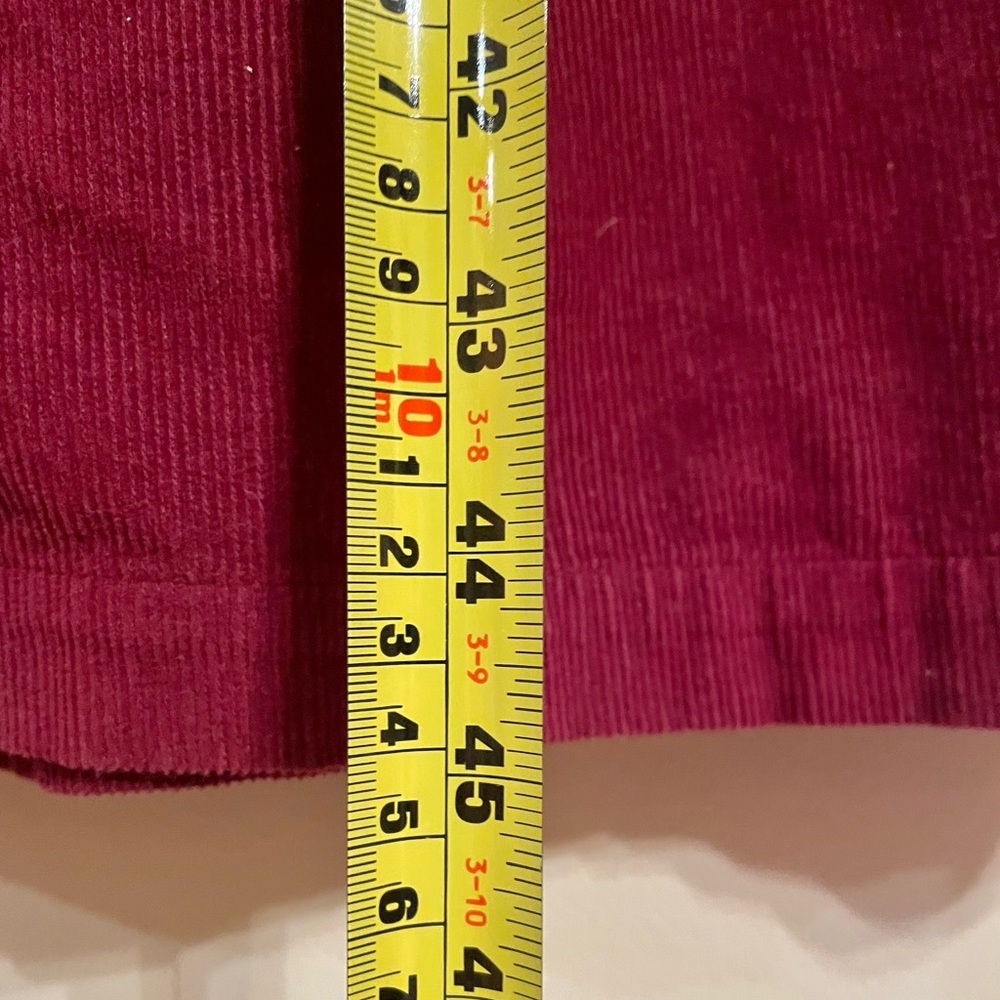Two-Twenty Collection Size Medium Red Corduroy Jumper Cottage Core Vintage- EUC - Picture 8 of 8